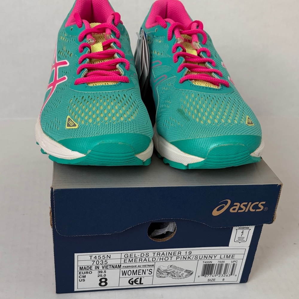 ASICS Women's Gel-DS Trainer 19 - Teal and Pink